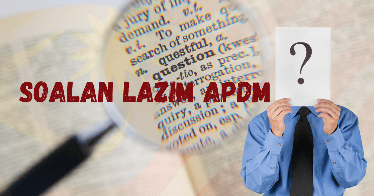 Soalan Lazim APDM 1